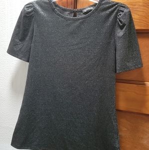 Express puff sleeve crew neck shirt
